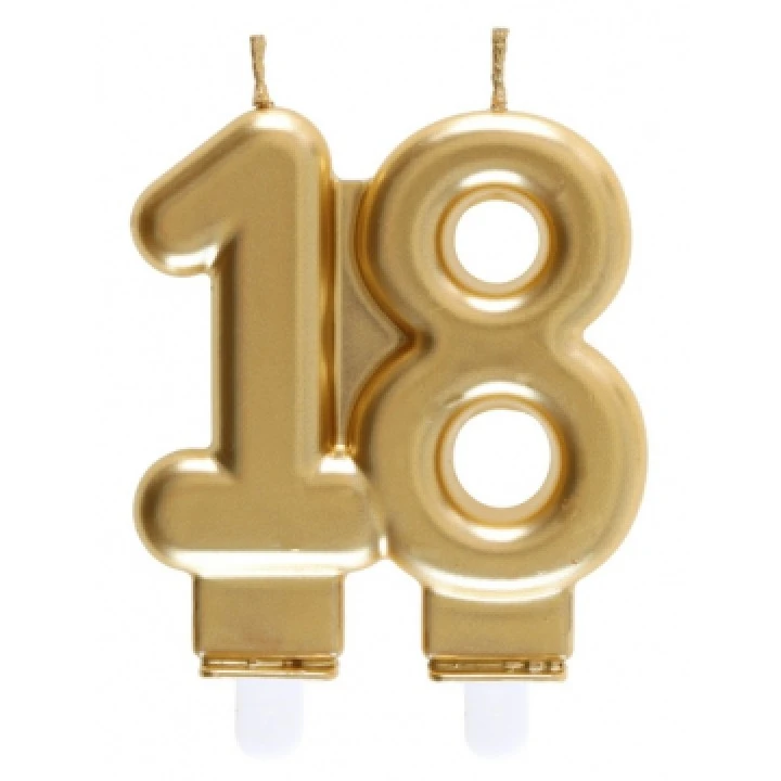 Bougie Anniversaire 18 Ans Or 1 Bougie Anniversaire 18 Ans Or
