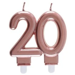 Bougie Anniversaire 20 Ans Rose Gold