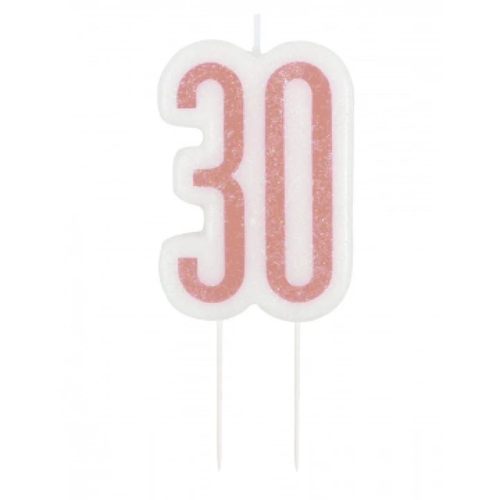 Bougie Anniversaire 30 Ans Rose Gold 1 Bougie Anniversaire 30 Ans Rose Gold