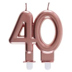 Bougie Anniversaire 40 Ans Rose Gold