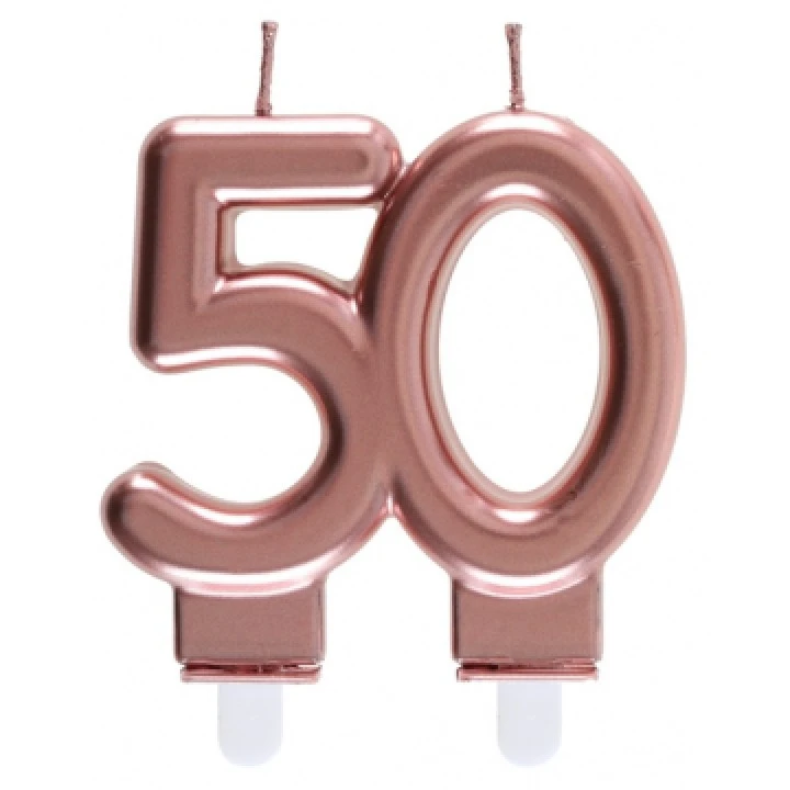 Bougie Anniversaire 50 Ans Rose Gold 1 Bougie Anniversaire 50 Ans Rose Gold