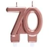 Bougie Anniversaire 70 Ans Rose Gold