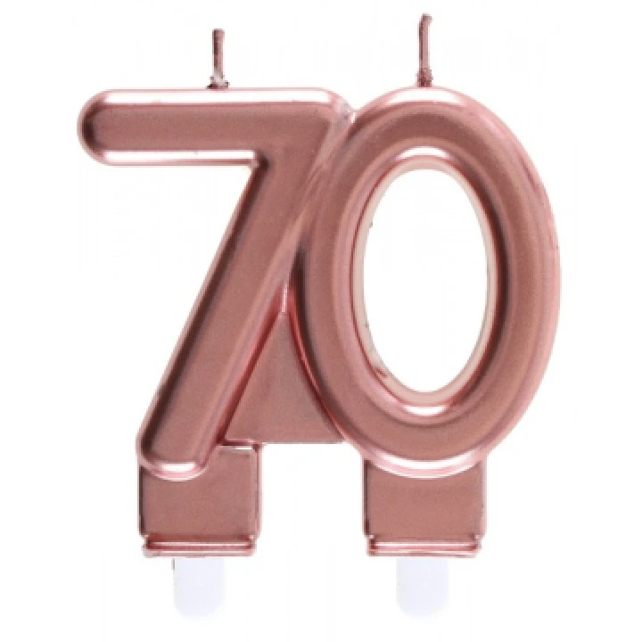 Bougie Anniversaire 70 Ans Rose Gold 1 Bougie Anniversaire 70 Ans Rose Gold