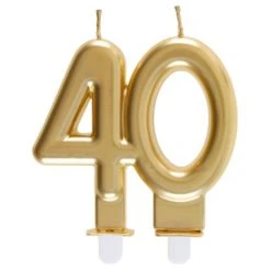 Bougie Anniversaire 40 Ans Or
