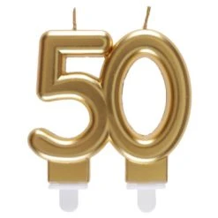 Bougie Anniversaire 50 Ans Or