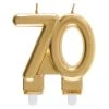 Bougie Anniversaire 70 Ans Or