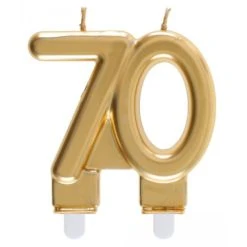 Bougie Anniversaire 70 Ans Or