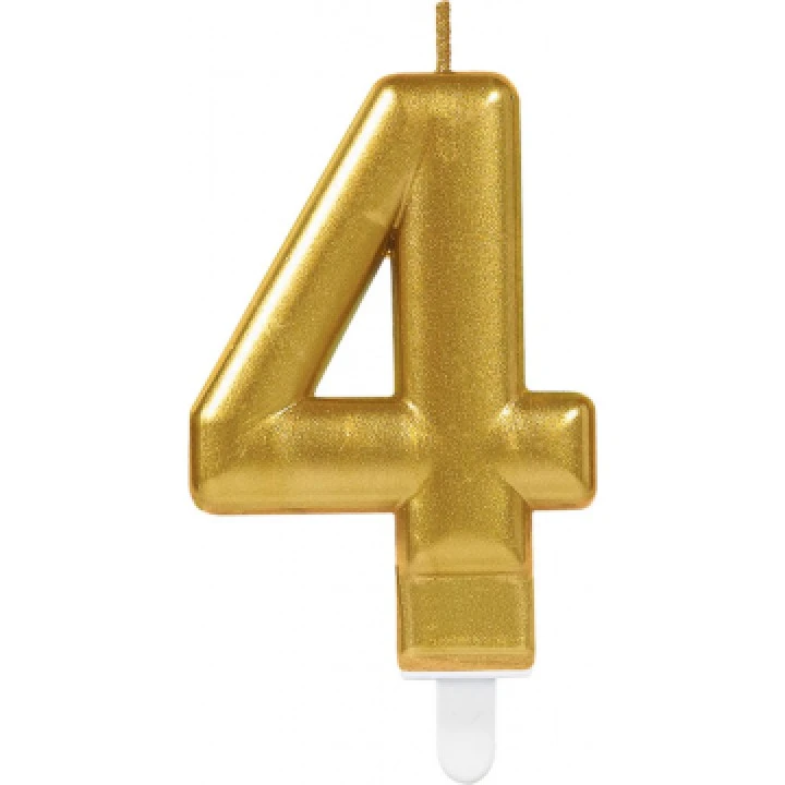 Bougie Anniversaire Chiffre 4 Or 1 Bougie Anniversaire Chiffre 4 Or