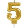 Bougie Anniversaire Chiffre 5 Or