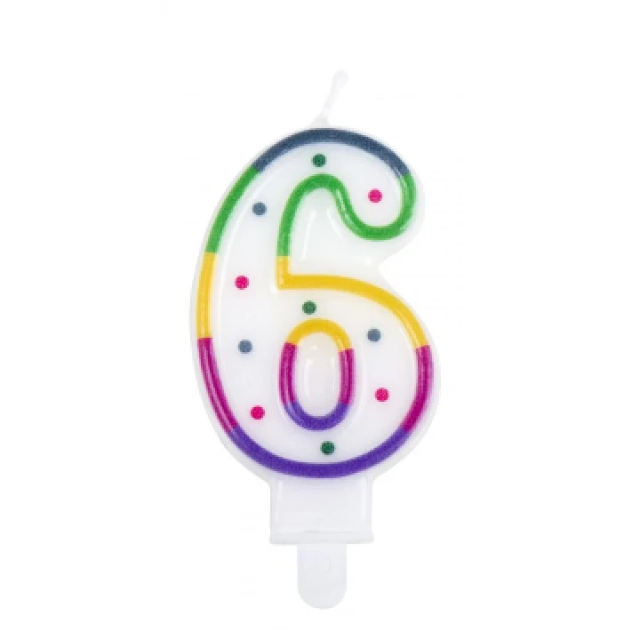 Bougie Anniversaire Chiffre 6 1 Bougie Anniversaire Chiffre 6