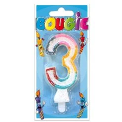 Bougie Chiffre 3