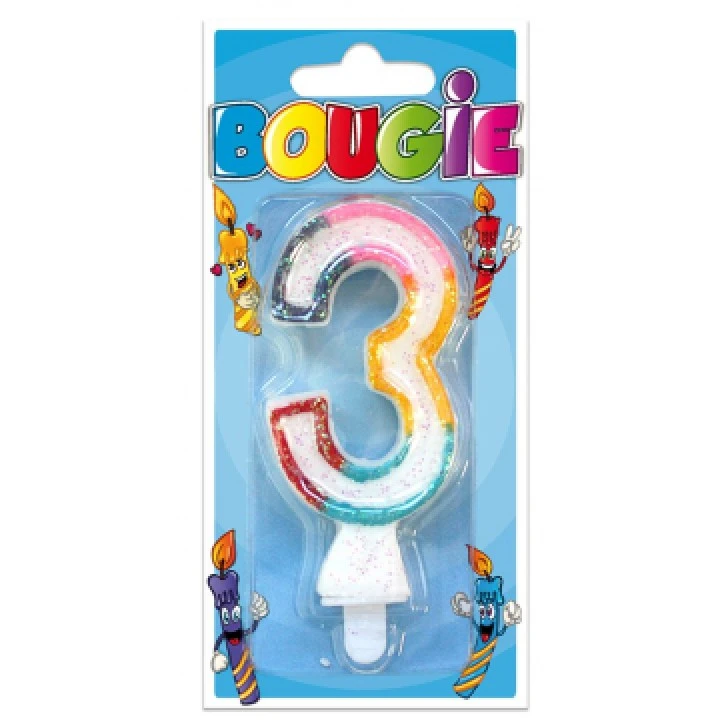 Bougie Chiffre 3 1 Bougie Chiffre 3