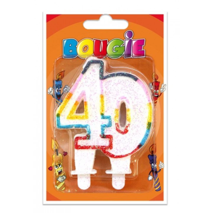 Bougie Chiffre 40 1 Bougie Chiffre 40