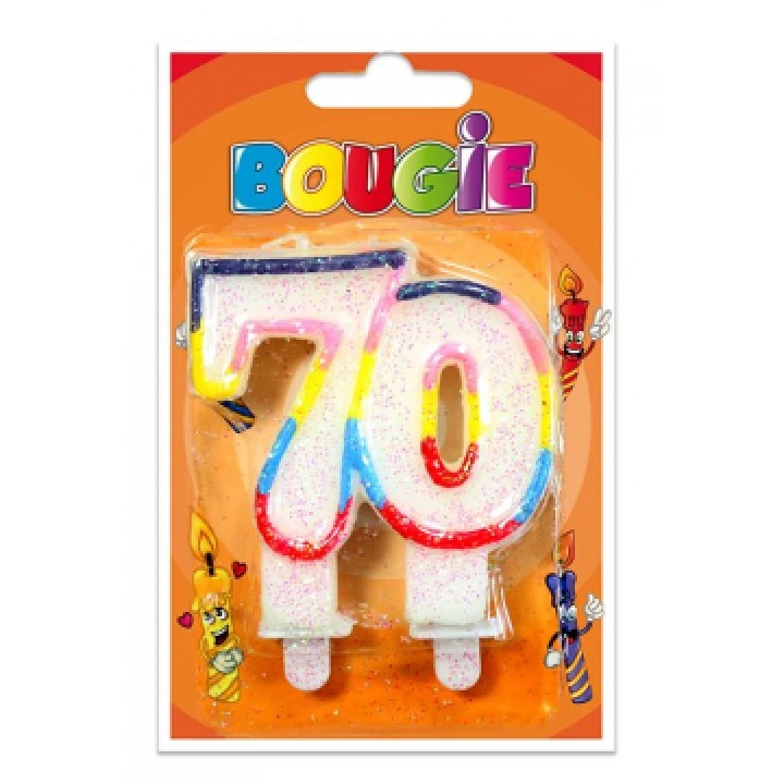 Bougie Chiffre 70 1 Bougie Chiffre 70