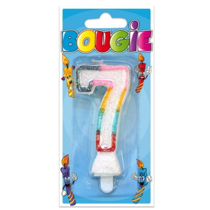 Bougie Chiffre 7 1 Bougie Chiffre 7