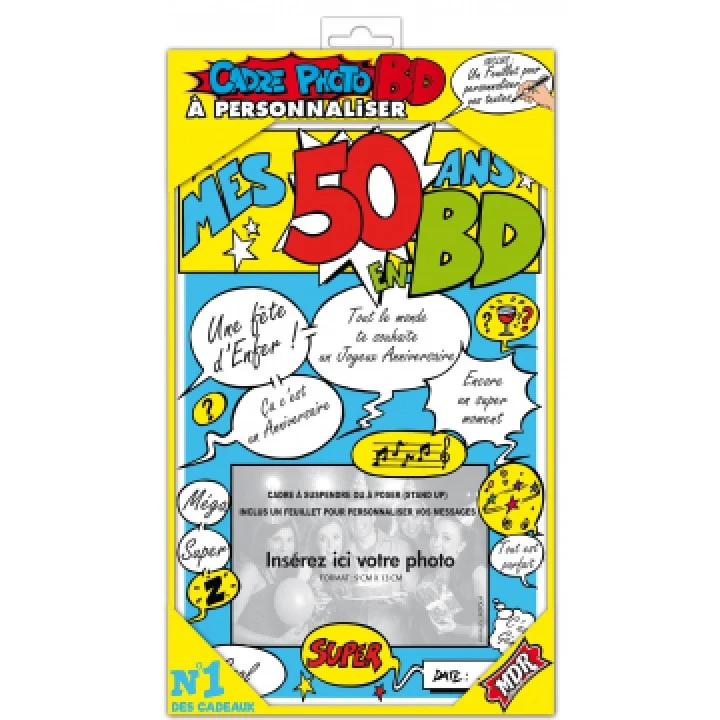 Cadre Photo BD 50 Ans 1 Cadre Photo BD 50 Ans