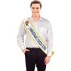 Echarpe Mister Anniversaire Beau Gosse Bleue