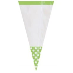 Lot De 10 Sachets De Cones Polka Kiwi