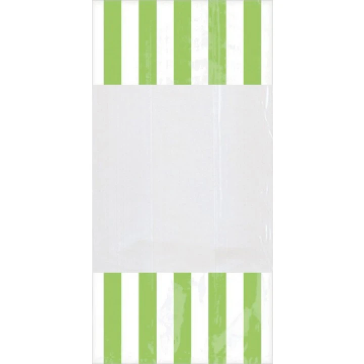 Lot De 10 Sachets Rayés Kiwi 1 Lot De 10 Sachets Rayés Kiwi