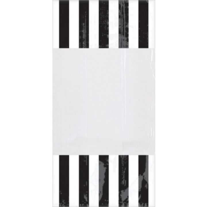 Lot De 10 Sachets Rayés Noir 1 Lot De 10 Sachets Rayés Noir