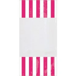 Lot De 10 Sachets Rayés Rose