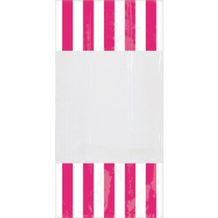 Lot De 10 Sachets Rayés Rose 1 Lot De 10 Sachets Rayés Rose