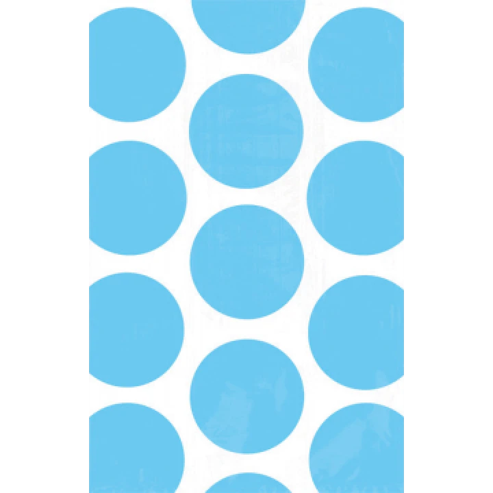 Lot De 10 Sachets Transparent à Pois Bleu 1 Lot De 10 Sachets Transparent à Pois Bleu
