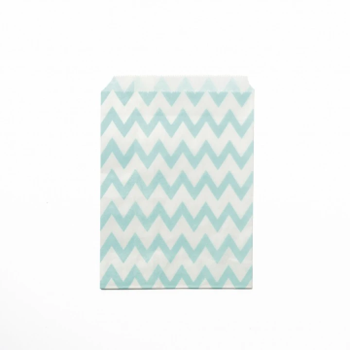 Lot De 24 Sachets Chevron Menthe En Papier 13 X 18 Cm 1 Lot De 24 Sachets Chevron Menthe En Papier 13 X 18 Cm