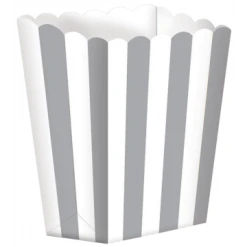 Lot De 5 Boîtes Popcorn Argent