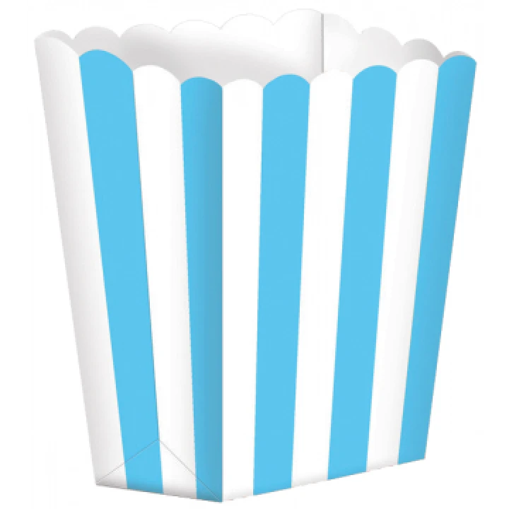 Lot De 5 Boîtes Popcorn Bleu 1 Lot De 5 Boîtes Popcorn Bleu