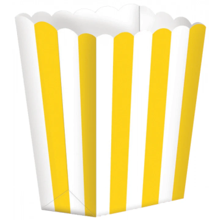 Lot De 5 Boîtes Popcorn Jaune 1 Lot De 5 Boîtes Popcorn Jaune