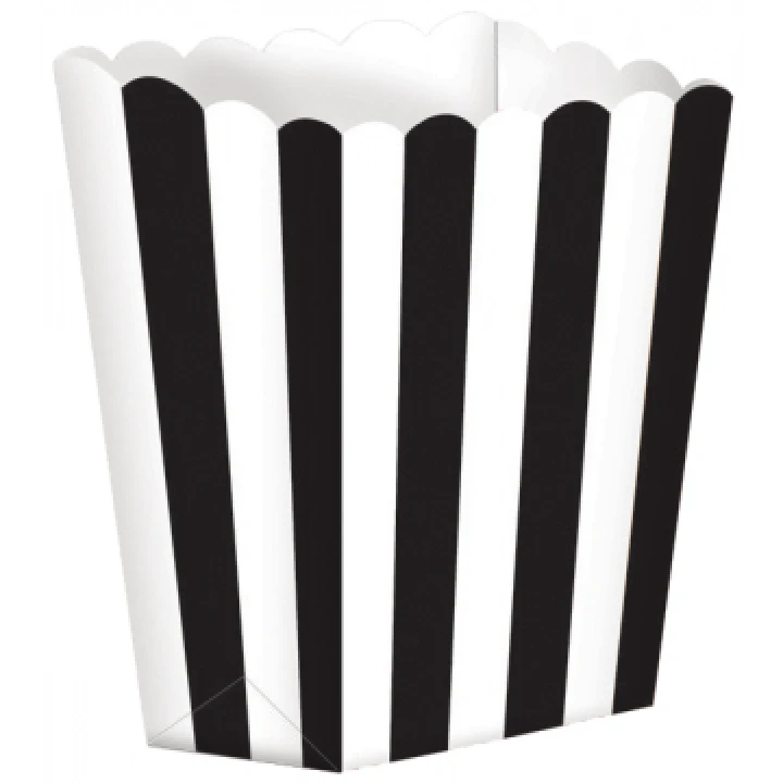 Lot De 5 Boîtes Popcorn Noir 1 Lot De 5 Boîtes Popcorn Noir