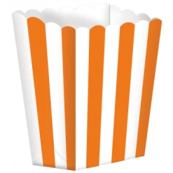 Lot De 5 Boîtes Popcorn Orange