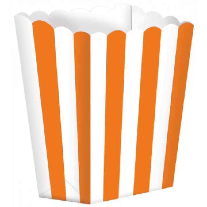 Lot De 5 Boîtes Popcorn Orange 1 Lot De 5 Boîtes Popcorn Orange