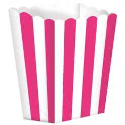 Lot De 5 Boîtes Popcorn Rose