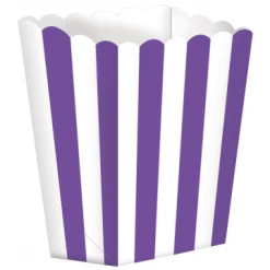 Lot De 5 Boîtes Popcorn Violet