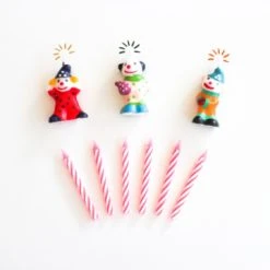 Lot De 9 Bougies Clown
