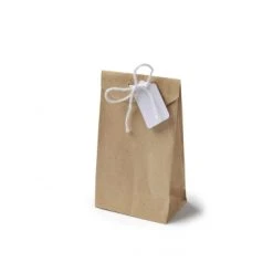 Lot De 6 Sachets Kraft Avec Lien Et étiquette 7,5 X 12,5 X 4,5 Cm