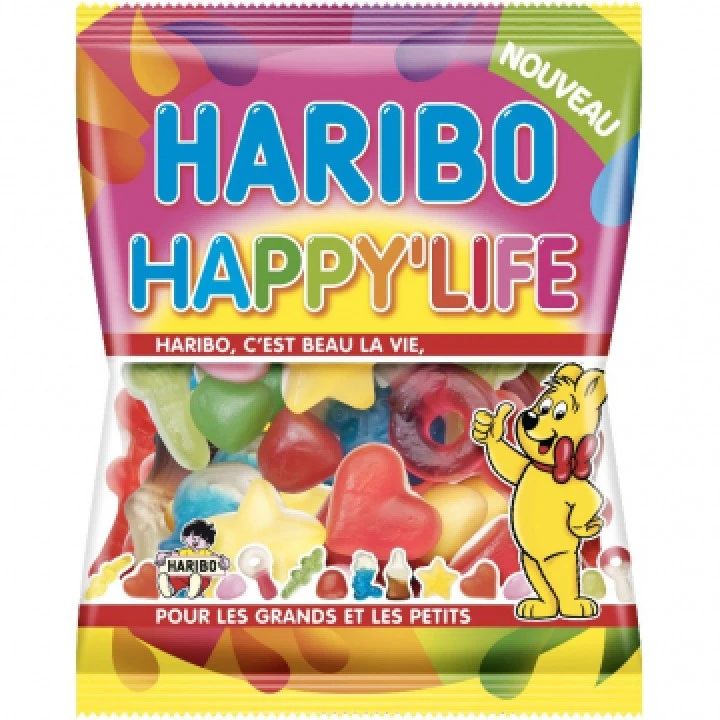 Sachet Bonbons Happy Life Haribo 120 G 1 Sachet Bonbons Happy Life Haribo 120 G