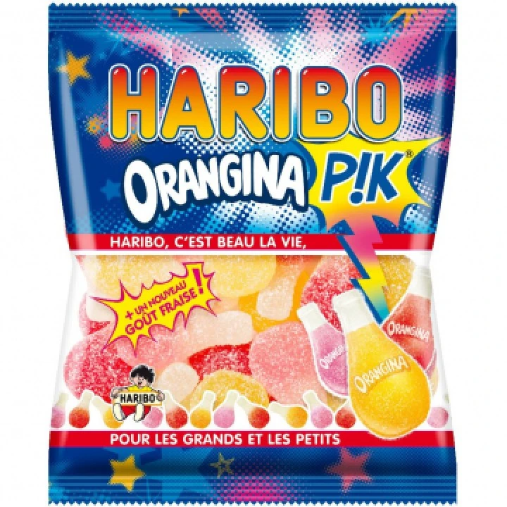 Sachet Bonbons Orangina Pik Haribo 120 G 1 Sachet Bonbons Orangina Pik Haribo 120 G
