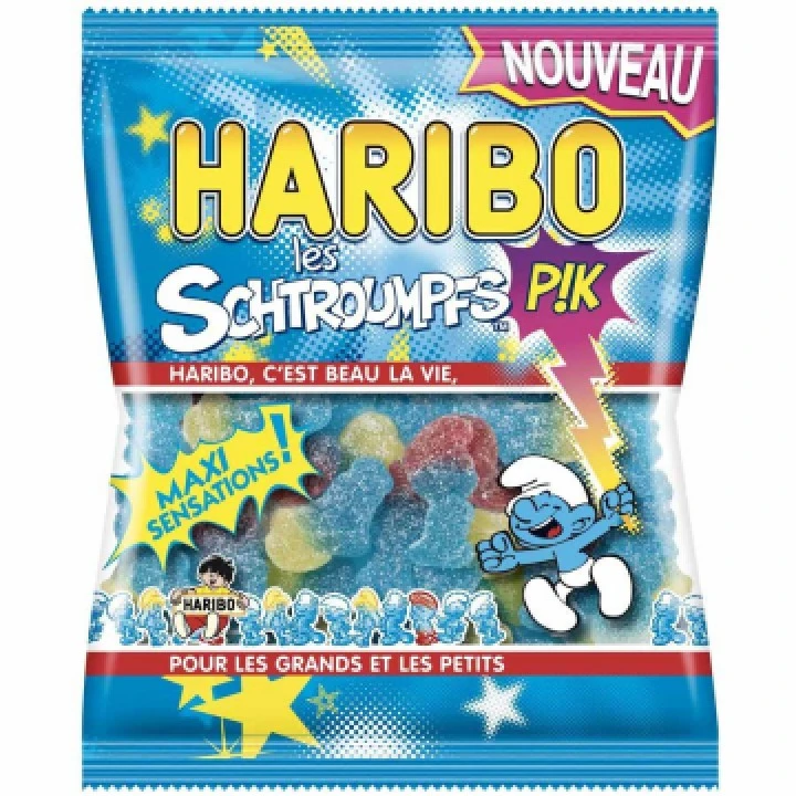 Sachet Bonbons Schtroumpfs Pik Haribo 120 G 1 Sachet Bonbons Schtroumpfs Pik Haribo 120 G