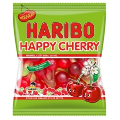 Sachet De Bonbons Happy Cherry Haribo 100 Gr