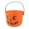 Seau Citrouille Halloween 14x18 Cm Orange