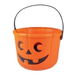 Seau Citrouille Halloween 14x18 Cm Orange