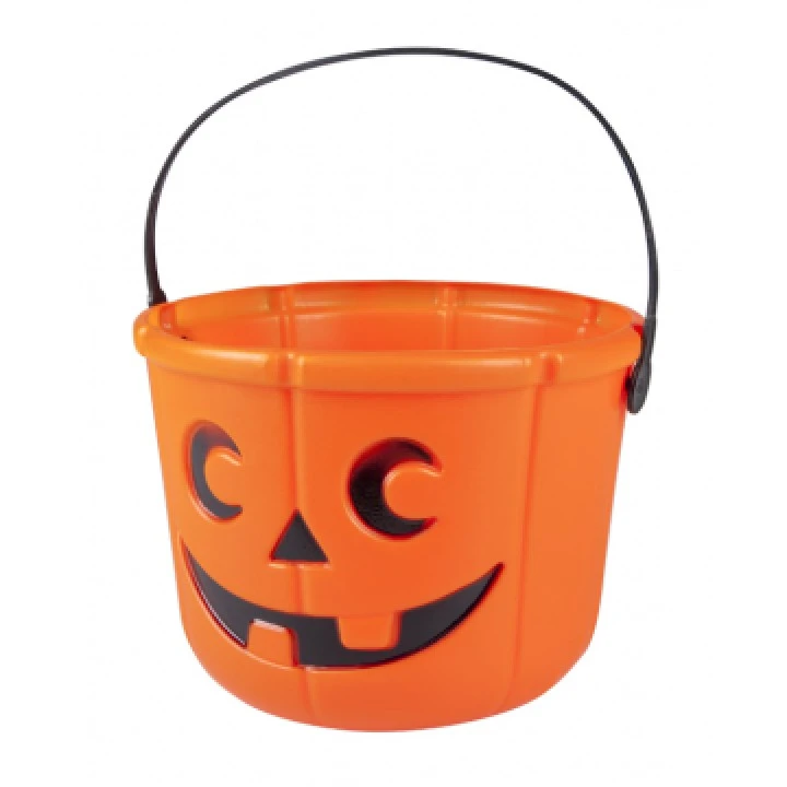 Seau Citrouille Halloween 14x18 Cm Orange 1 Seau Citrouille Halloween 14x18 Cm Orange