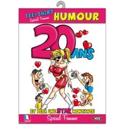 T-shirt Humoristique 20 Ans Femme