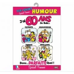 T-shirt Humoristique 60 Ans Femme