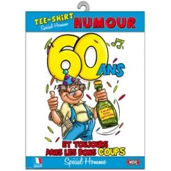 T-shirt Humoristique 60 Ans Homme