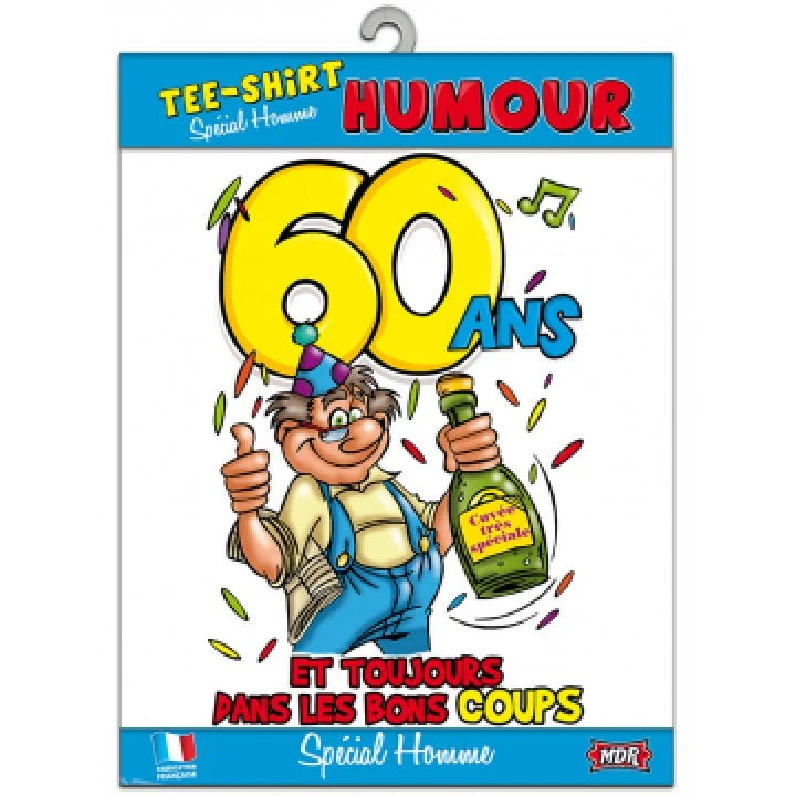 T-shirt Humoristique 60 Ans Homme 1 T-shirt Humoristique 60 Ans Homme