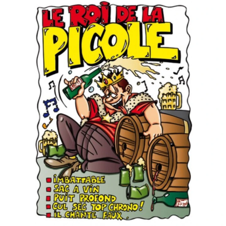 T-shirt Humoristique Roi De La Picole 1 T-shirt Humoristique Roi De La Picole
